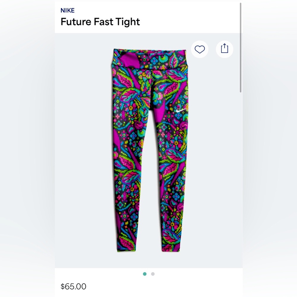 Nike Future Fast Colorful Patterned Leggings
